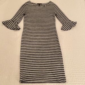Navy and white stripe Banana Republic dress